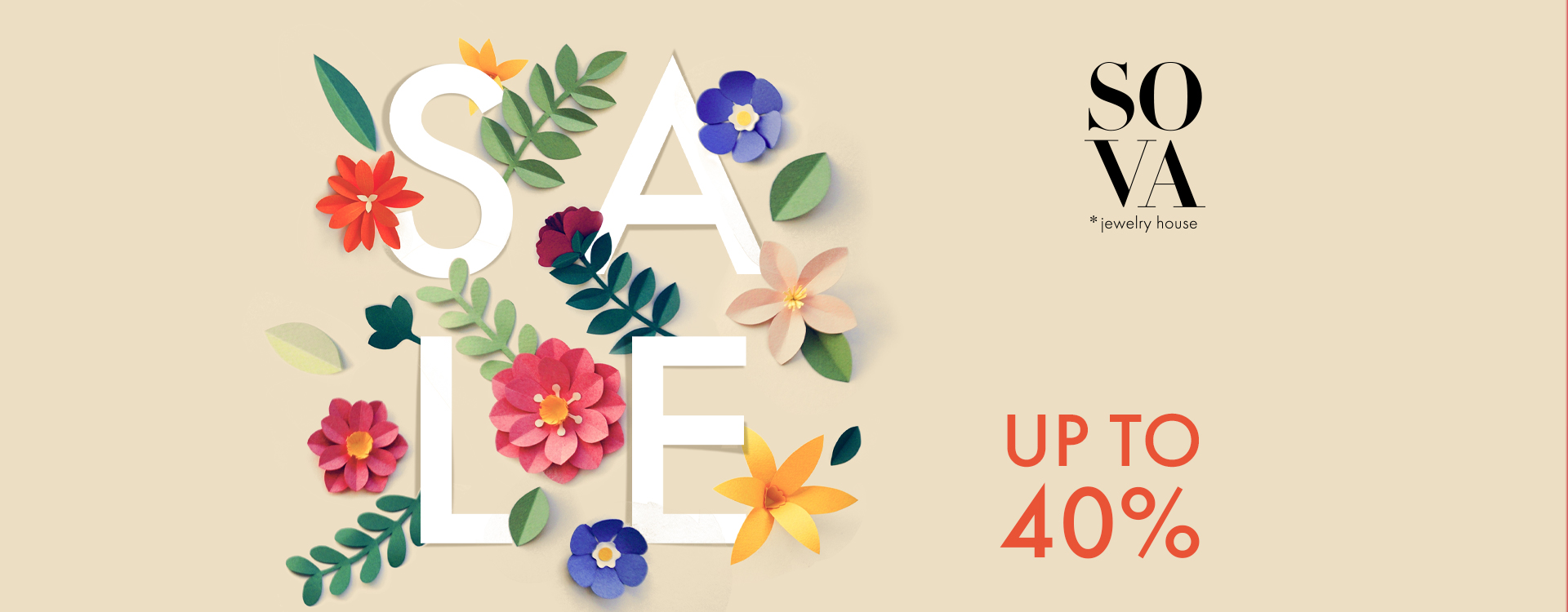 Sale with discounts up to -40% in SOVA
