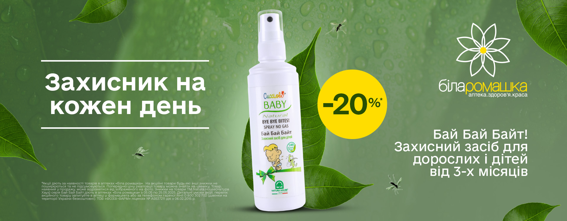 Акція в аптеках «Біла ромашка»